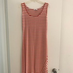 Calvin Klein Stripped Maxi Dress